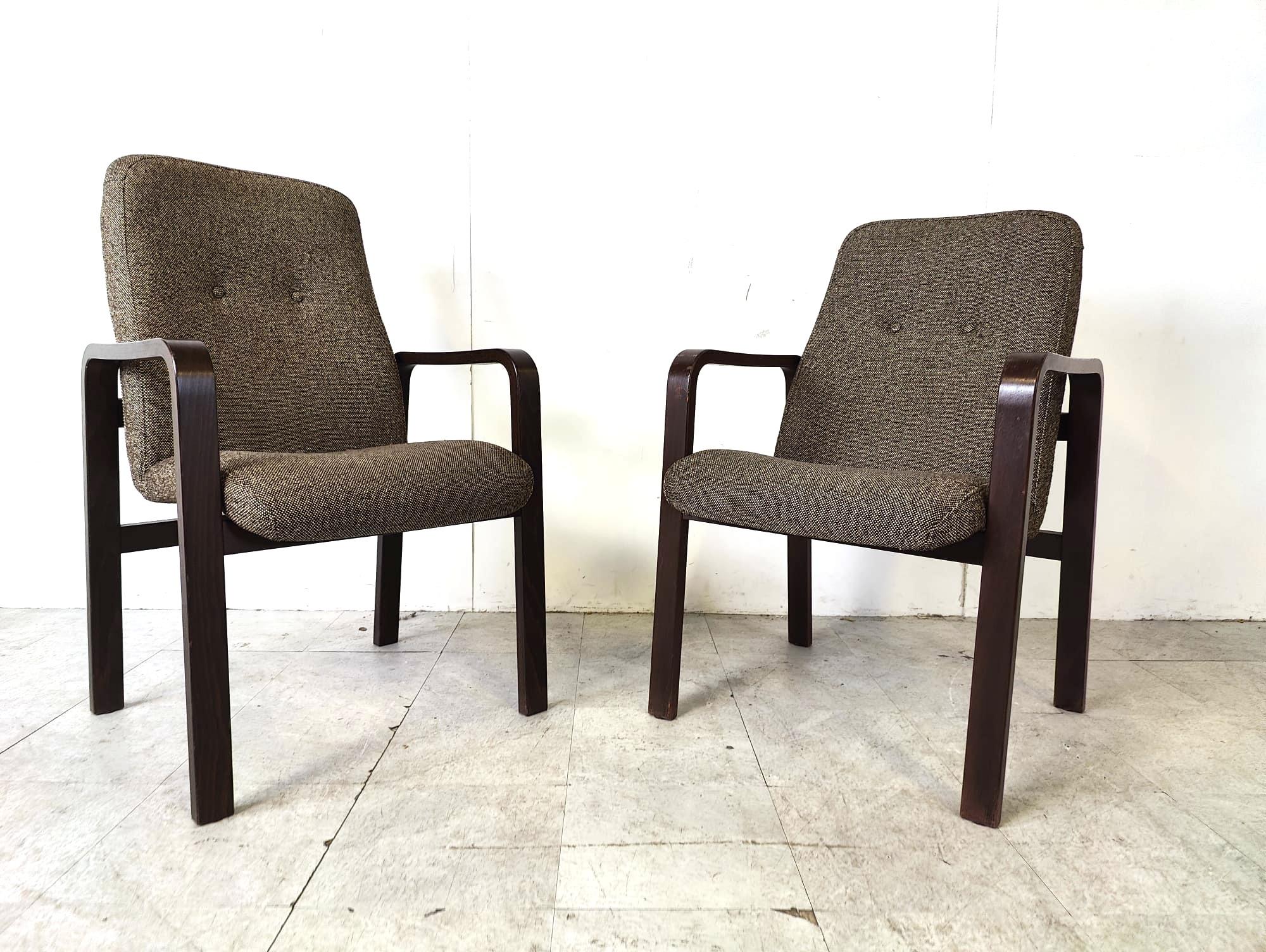 Mid-Century Modern Vintage bentwood armchairs, 1970s For Sale
