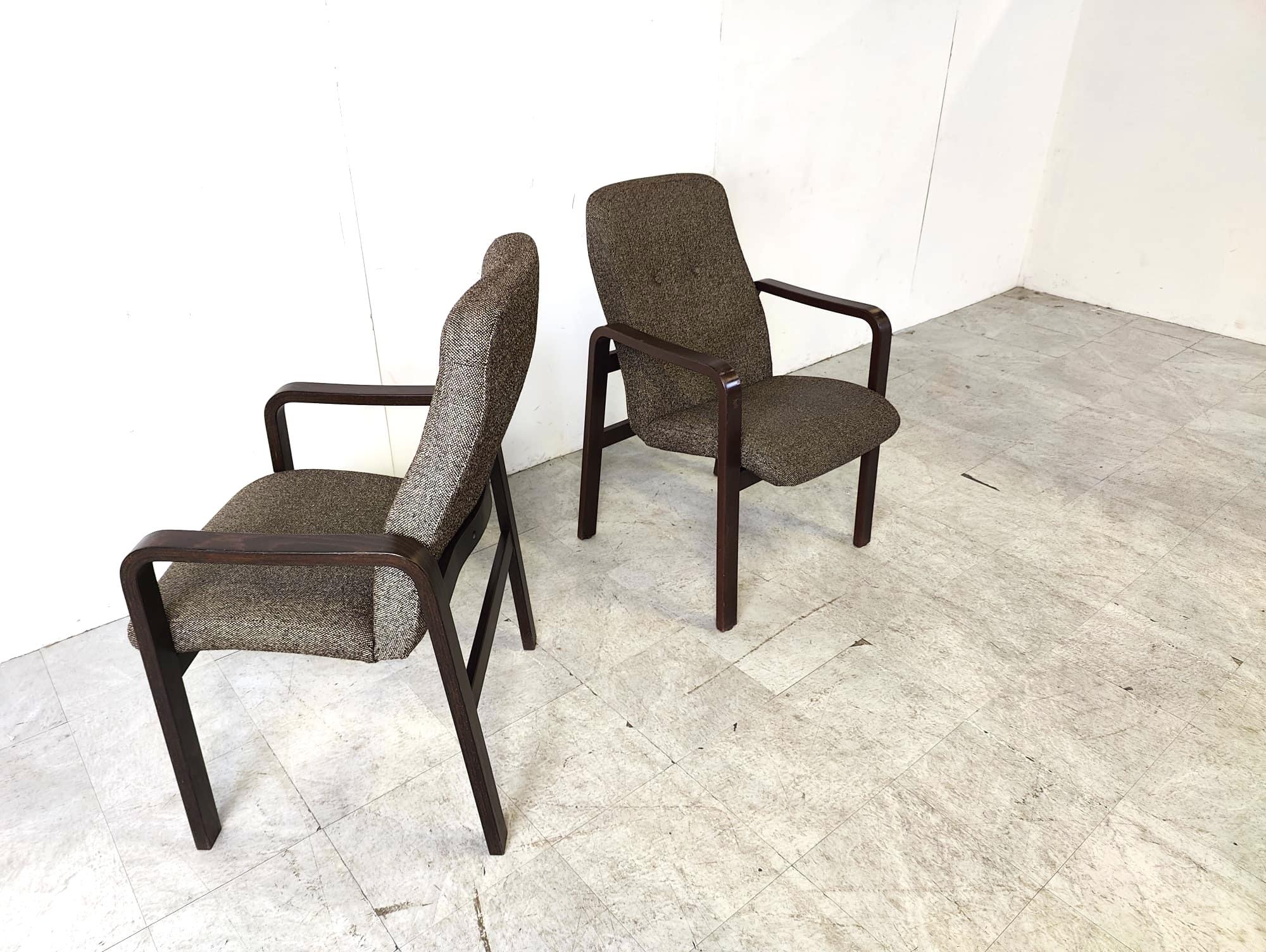 Vintage bentwood armchairs, 1970s For Sale 2