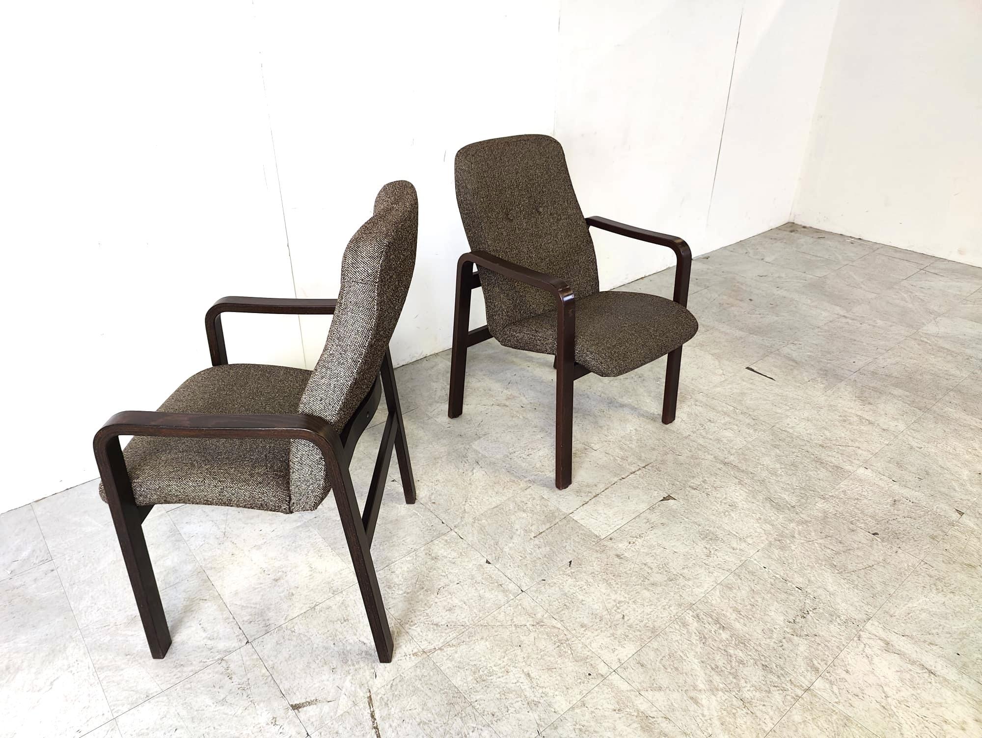 Vintage bentwood armchairs, 1970s 2