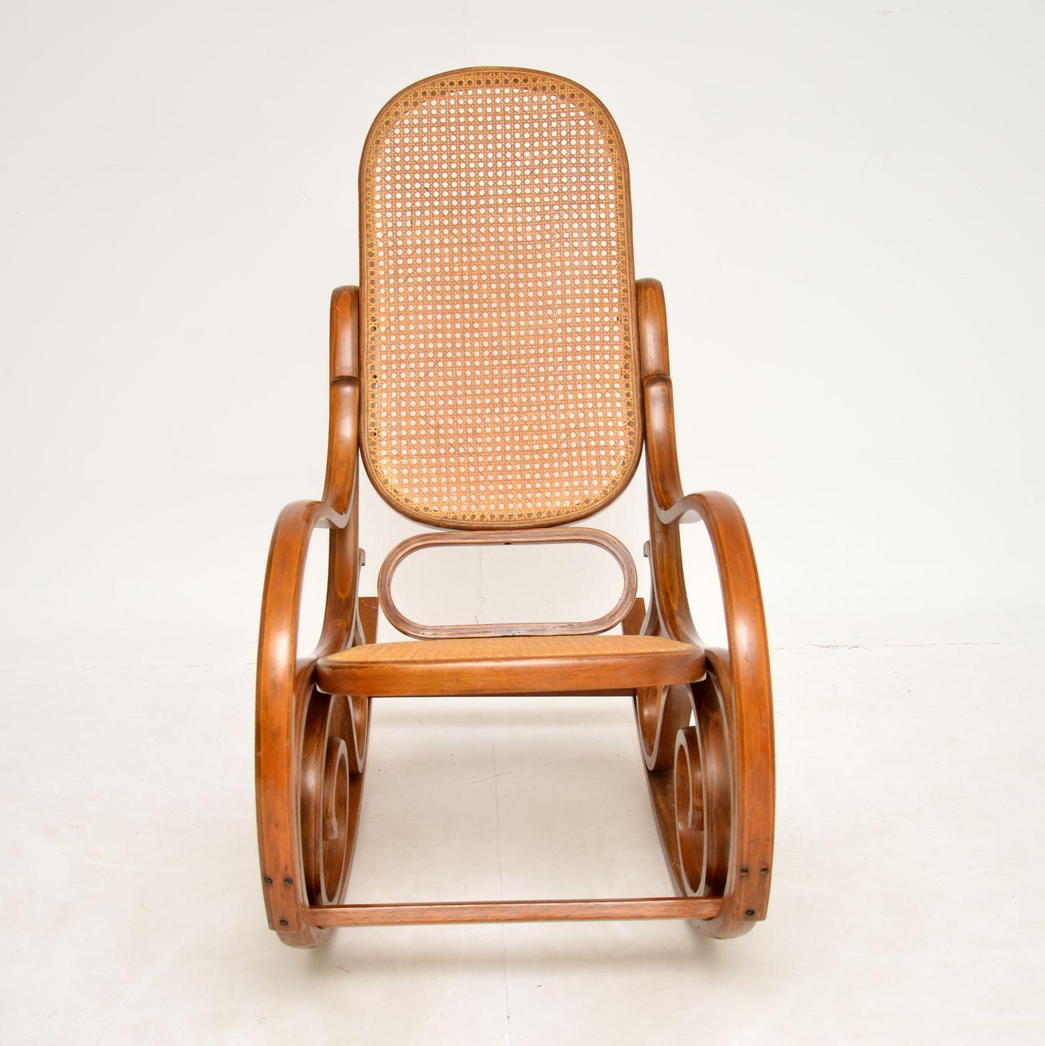 cane bentwood rocking chair