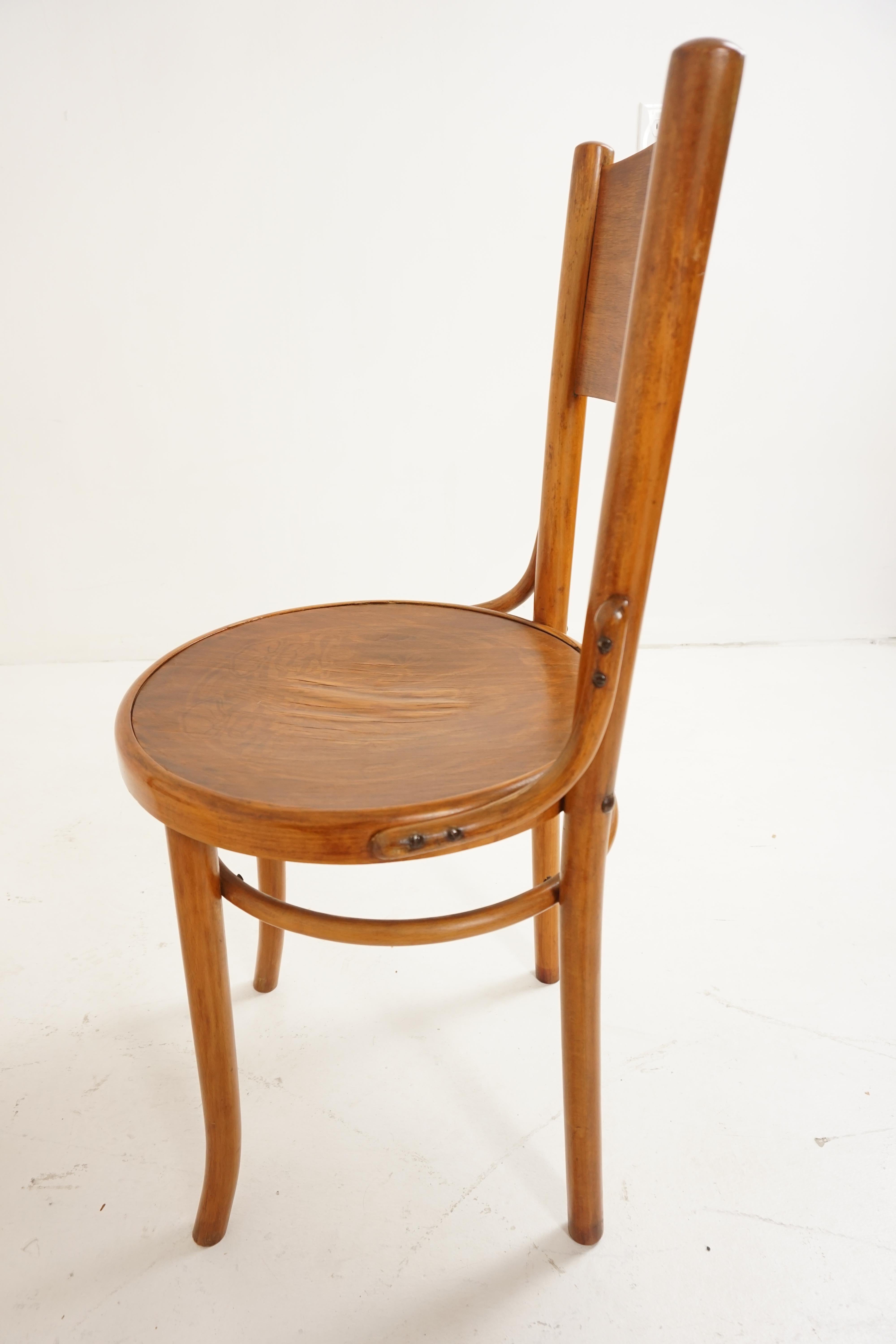 Vintage Bentwood Chairs, Set of 4, 