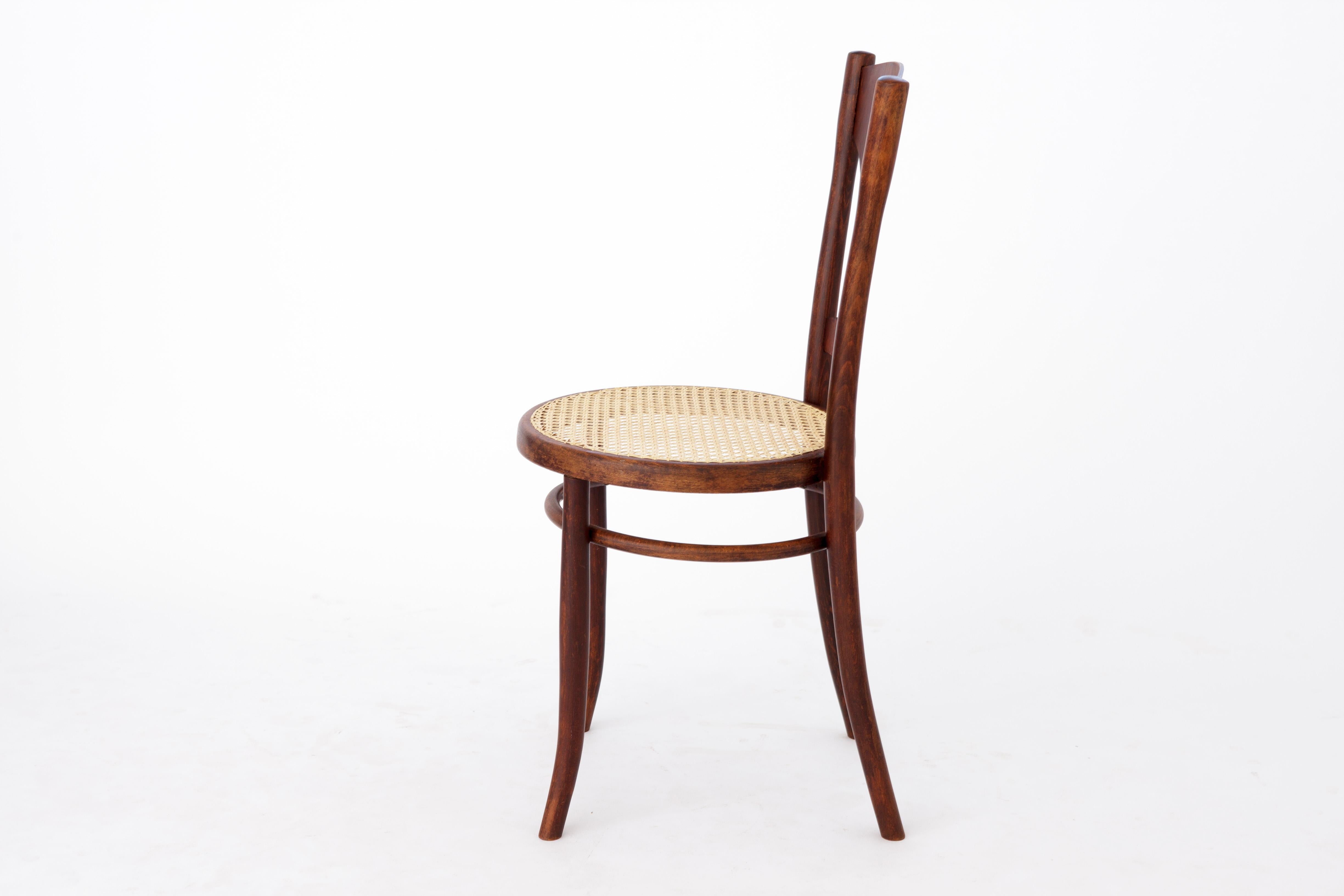 Polished Vintage Bentwood Desk Chair, 1930s-1950s, Mundus, Austria For Sale