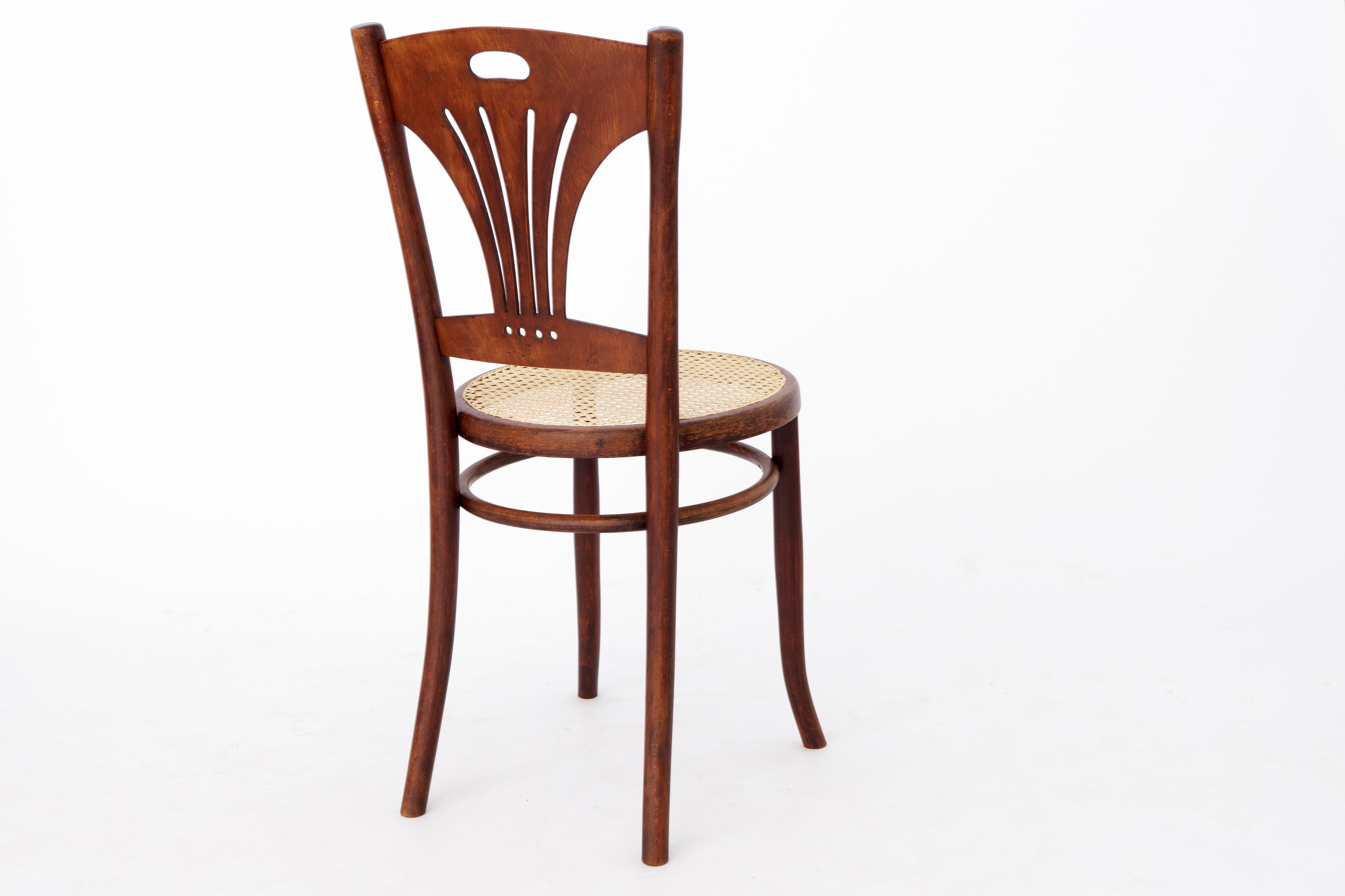 Teak Vintage Bentwood Desk Chair, 1930s-1950s, Mundus, Austria For Sale