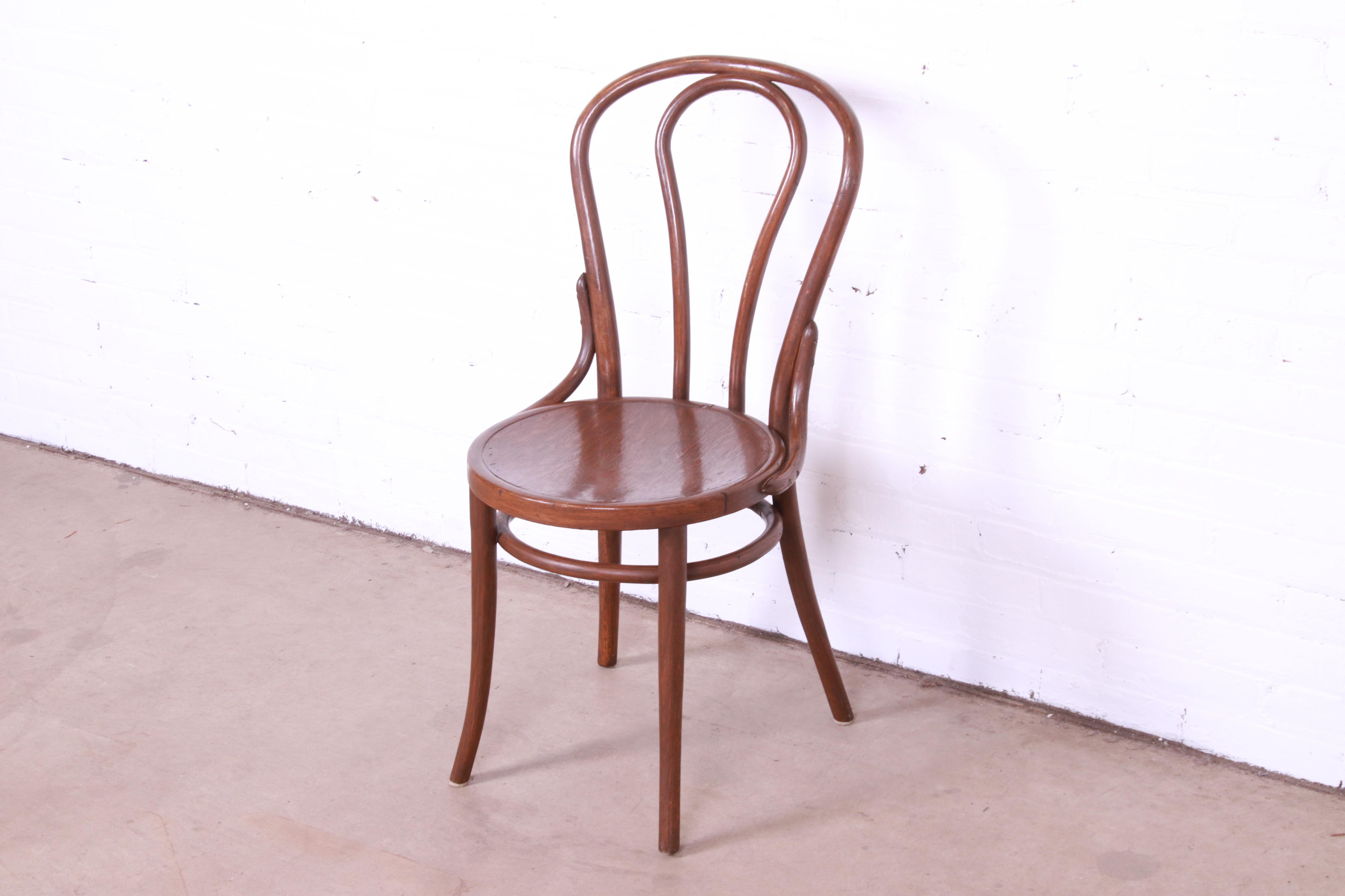 Mid-Century Modern Vintage Bentwood Desk Chair or Side Chair Attributed to Thonet
