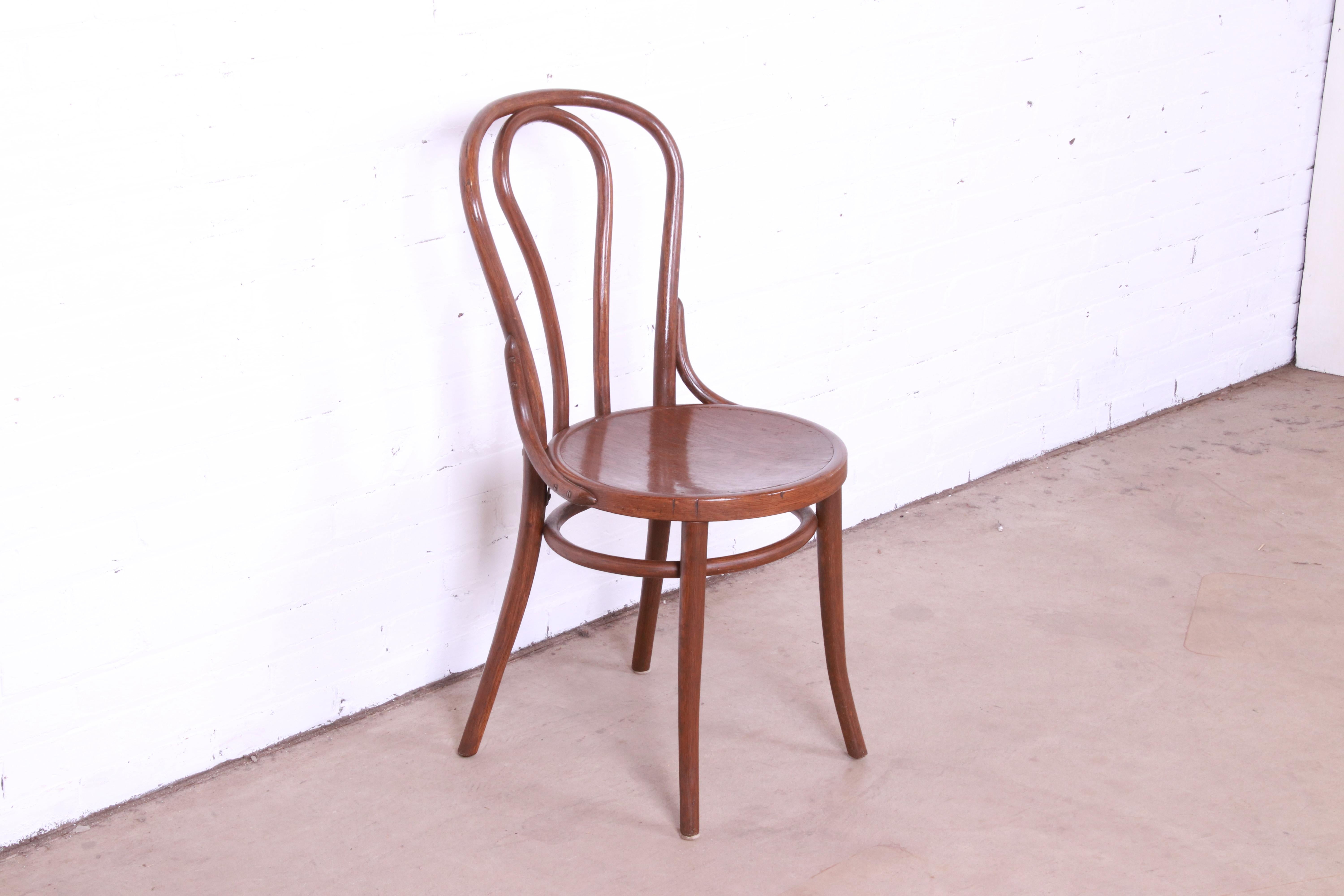Vintage Bentwood Desk Chair or Side Chair Attributed to Thonet In Good Condition In South Bend, IN