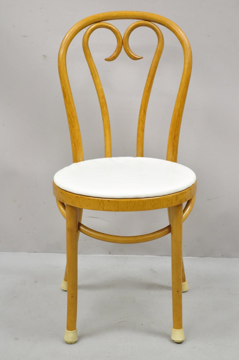 Vintage Bentwood GAR Romania Cafe Bistro Dining Chairs, Set of 4