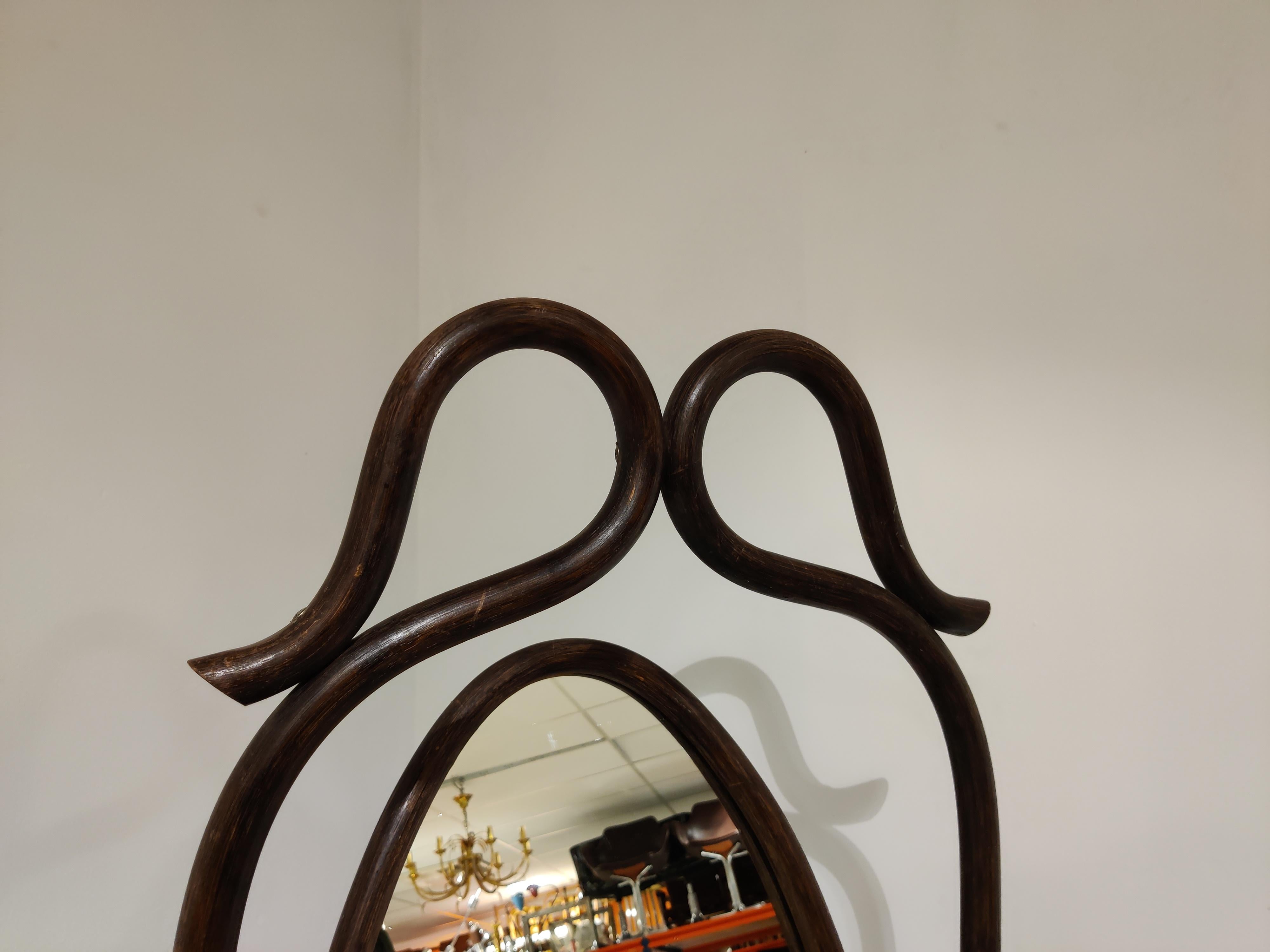 Vintage Bentwood Mirror, 1960s In Good Condition For Sale In HEVERLEE, BE