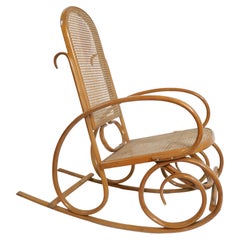 Vintage Bentwood Rocking Chair Att. to Thonet