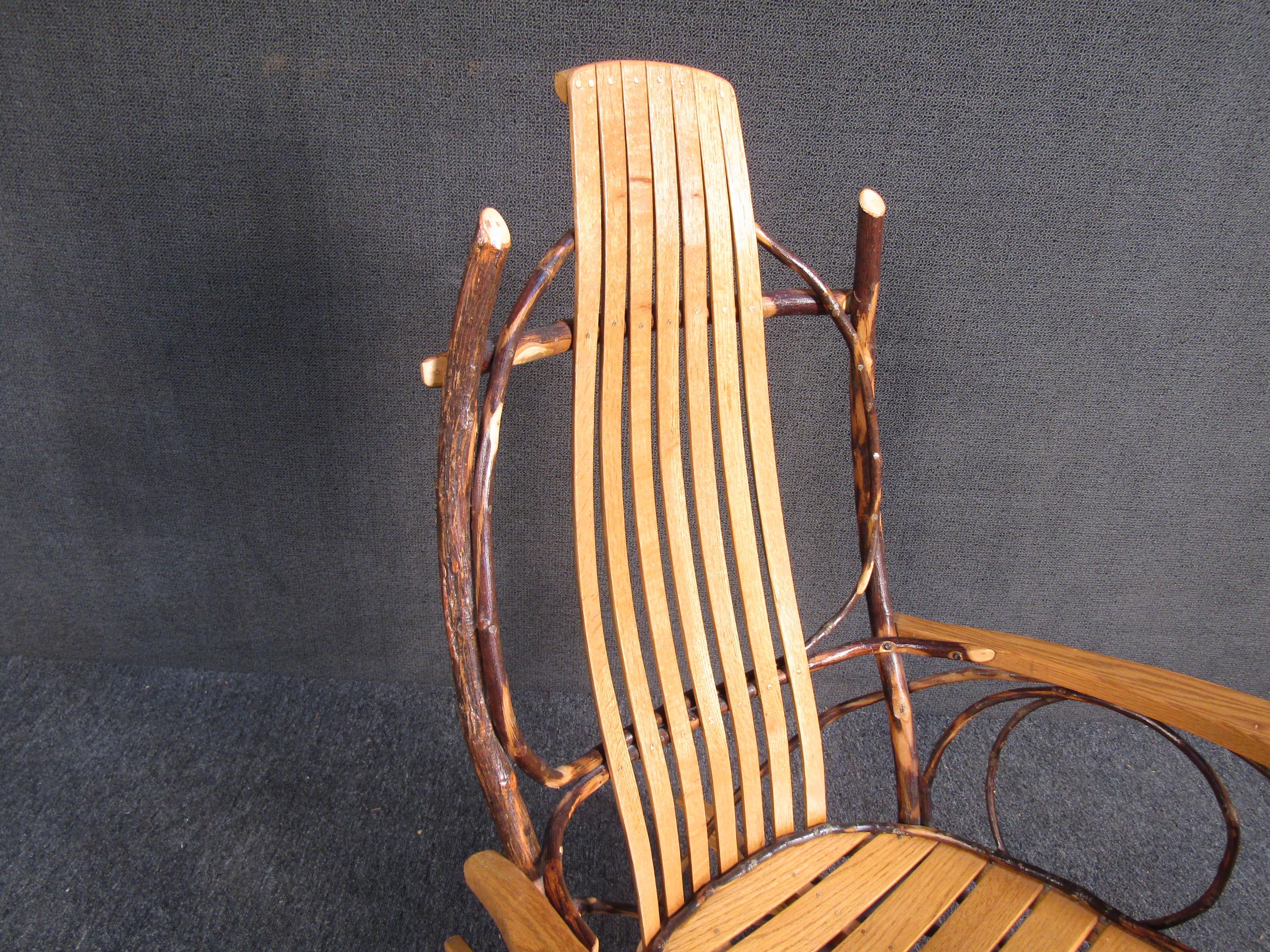 Mid-Century Modern Vintage Bentwood Rocking Chair For Sale