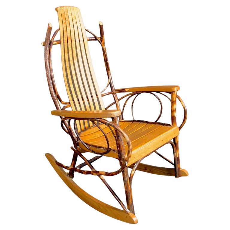 Vintage Bentwood Rocking Chair For Sale at 1stDibs