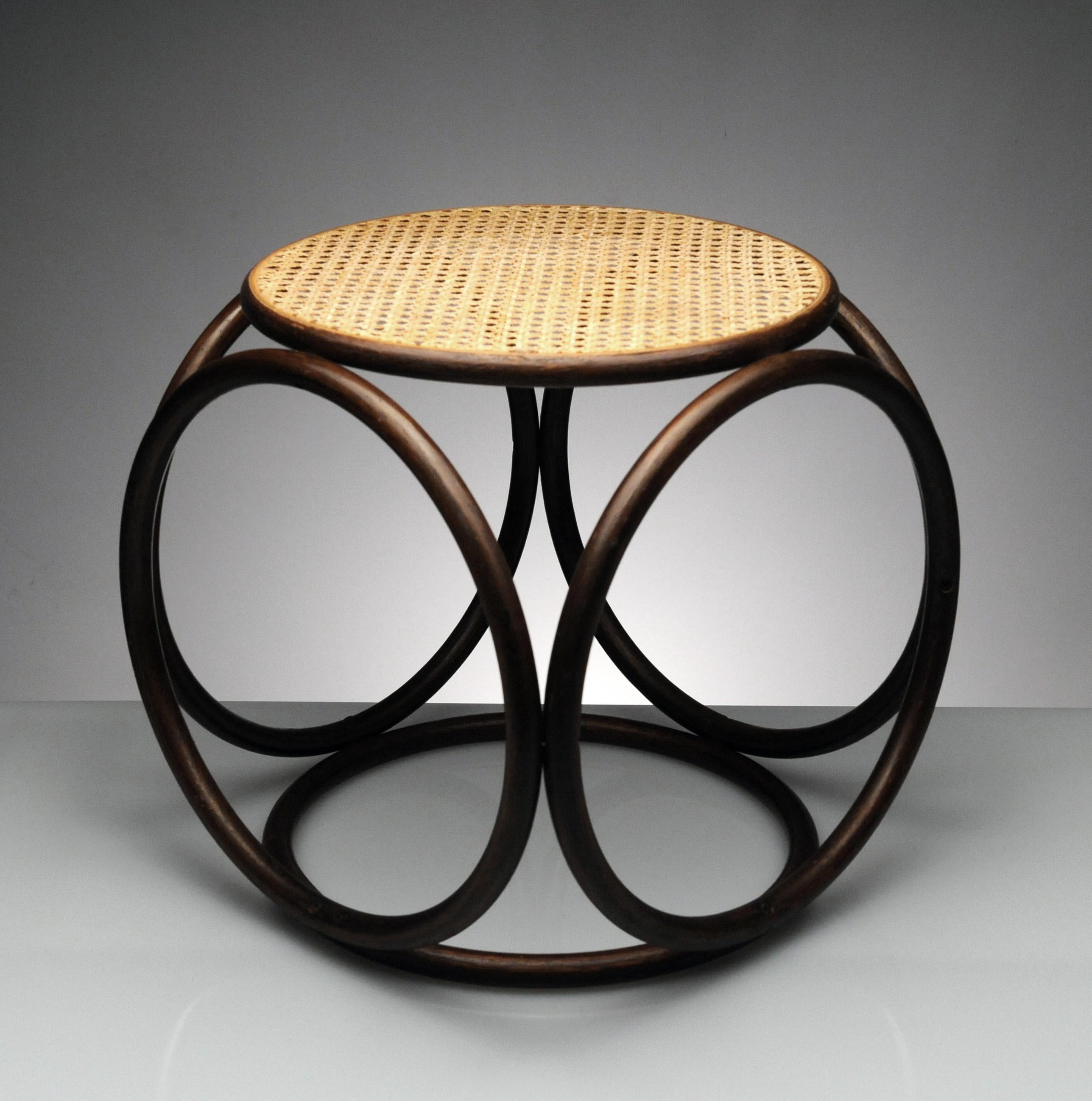 Bentwood stool by Thonet. Great versatile style, can be used as small side table as well. Condition is excellent.
 