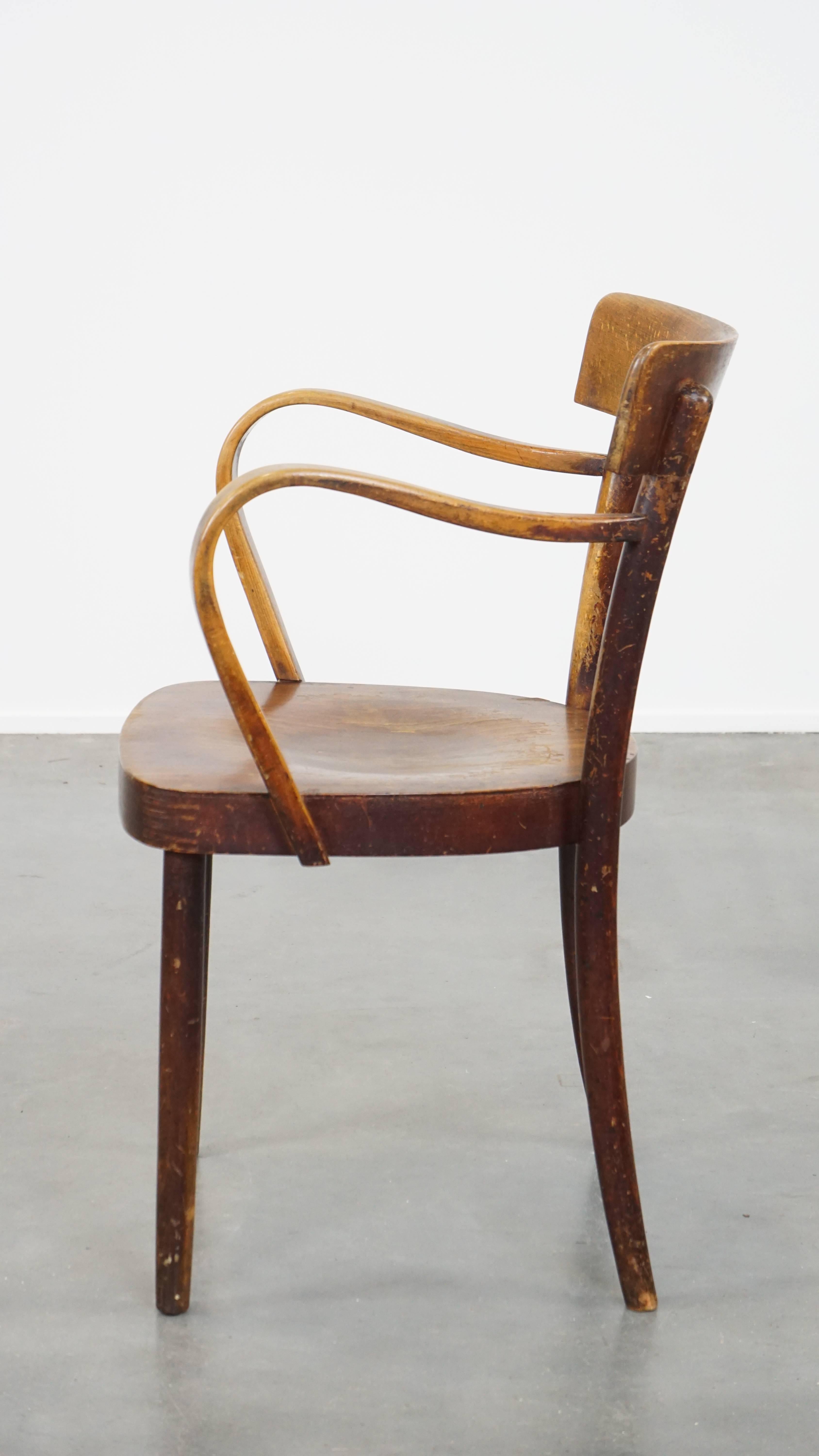 Mid-20th Century Vintage bentwood Thonet style café/dining room chair from the 1940s For Sale