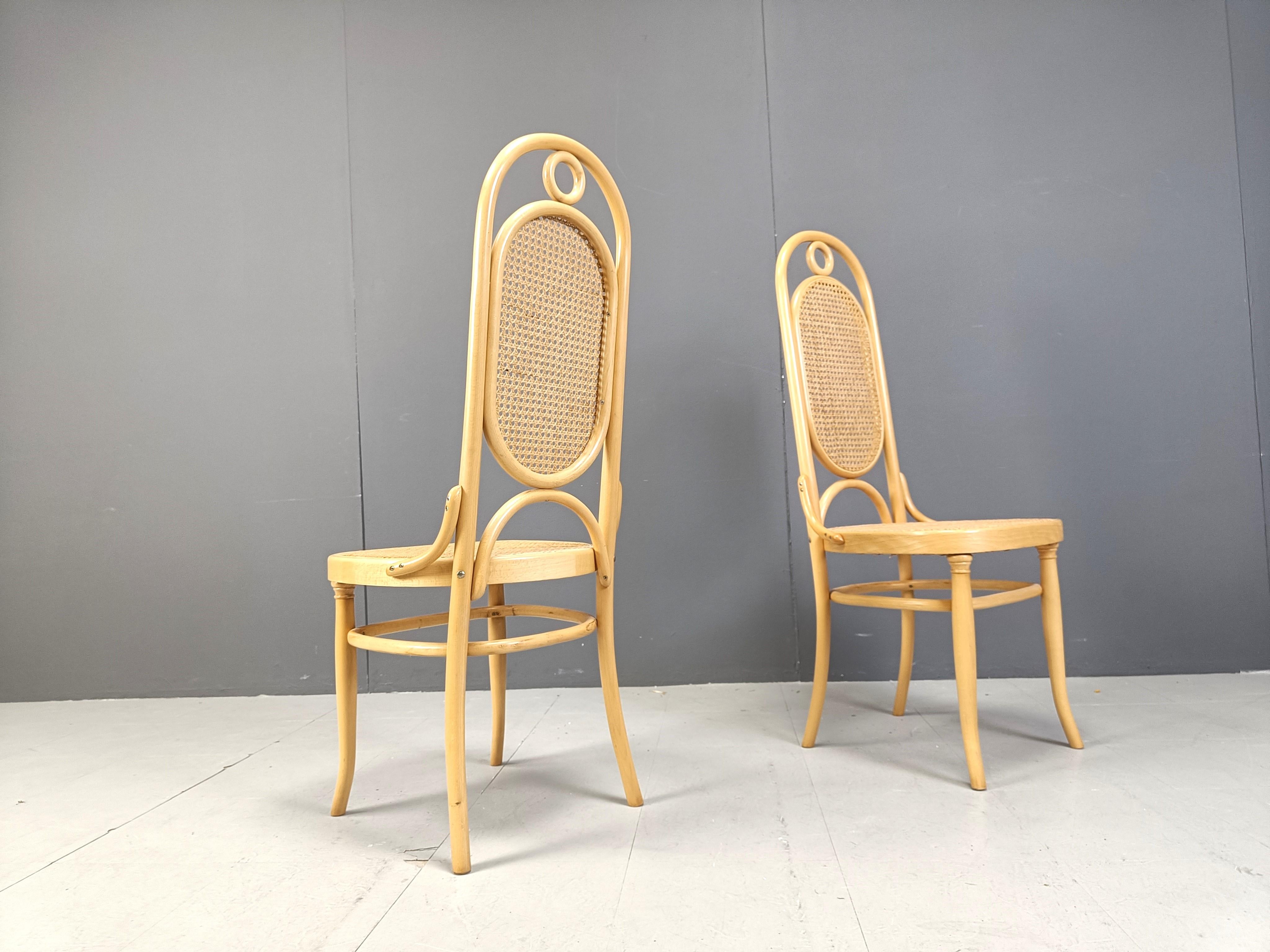 Vintage bentwood Thonet style dining chairs, 1970s 3