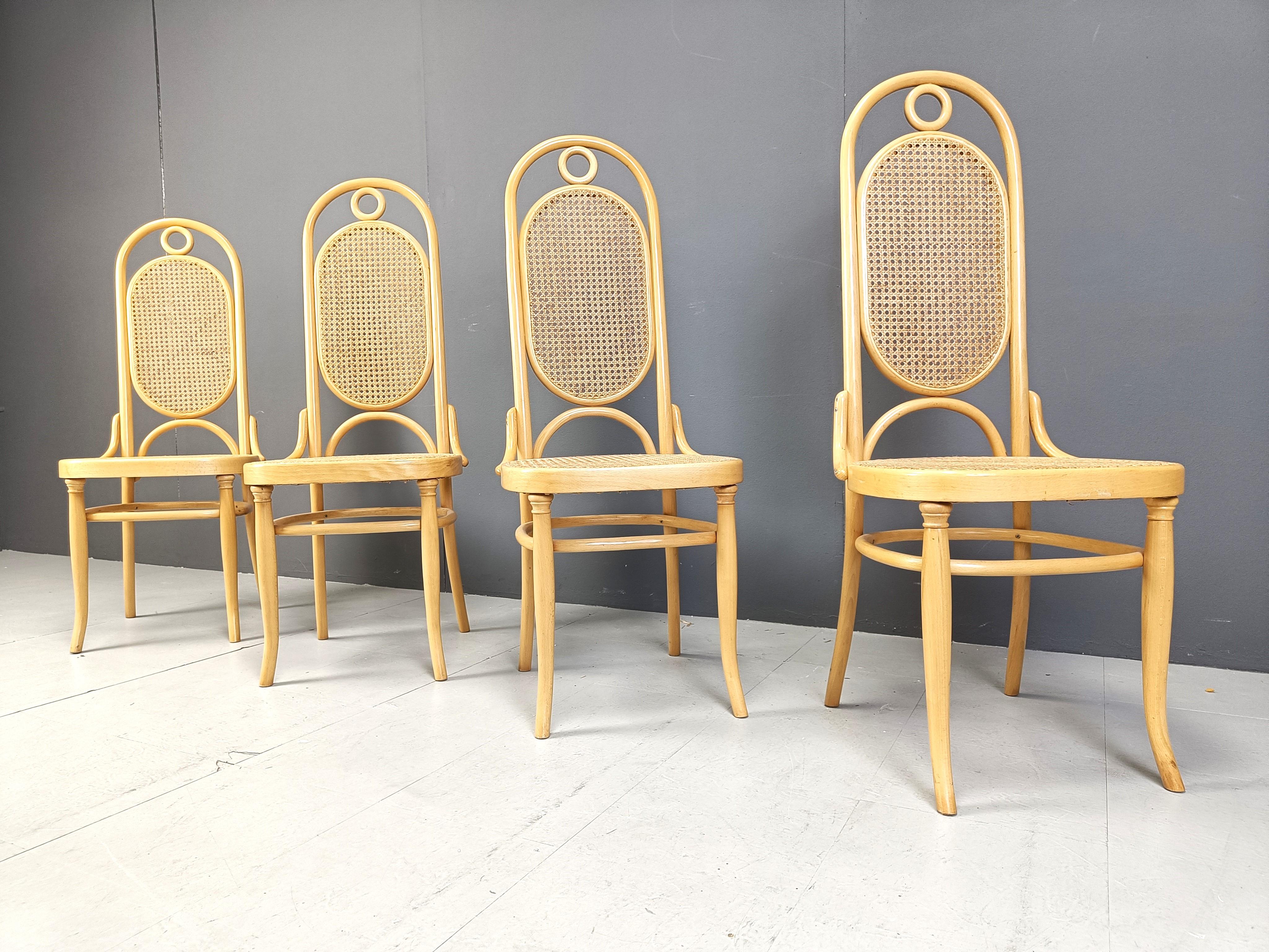 Late 20th Century Vintage bentwood Thonet style dining chairs, 1970s