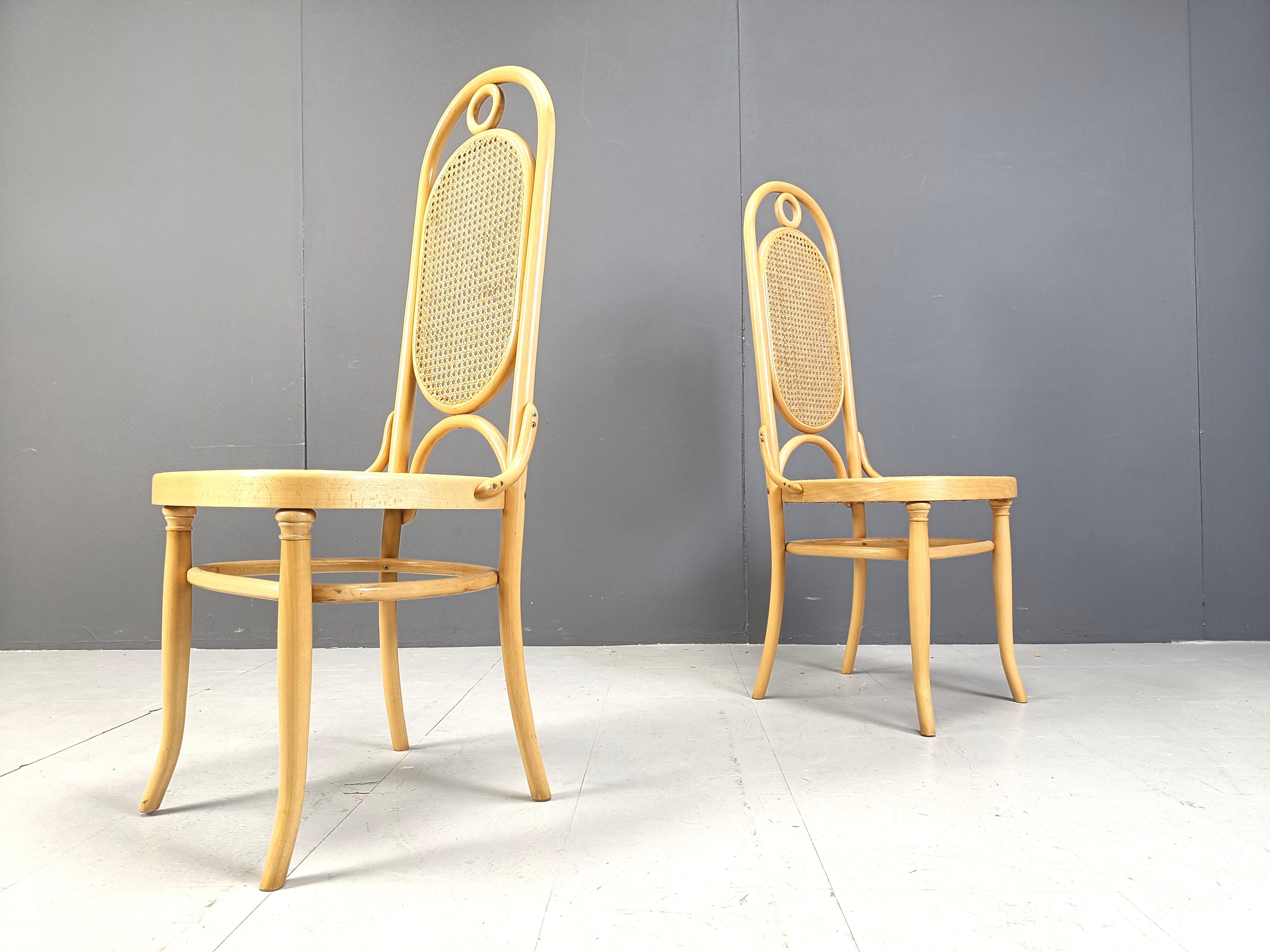 Vintage bentwood Thonet style dining chairs, 1970s 2