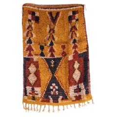 Vintage Berber Azilal Bold Graphic Small Rug