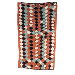 Retro Berber Azilal Rug, Bright  Diamond Wool