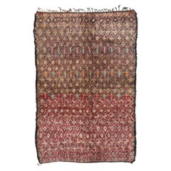 Vintage Berber Beni M'guild Moroccan Rug
