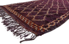 Vintage Berber Beni M'guild Moroccan Rug with Bohemian Style