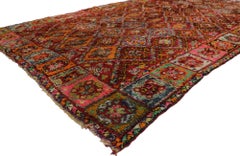 Vintage Berber Beni M'Guild Moroccan Rug with Bohemian Style