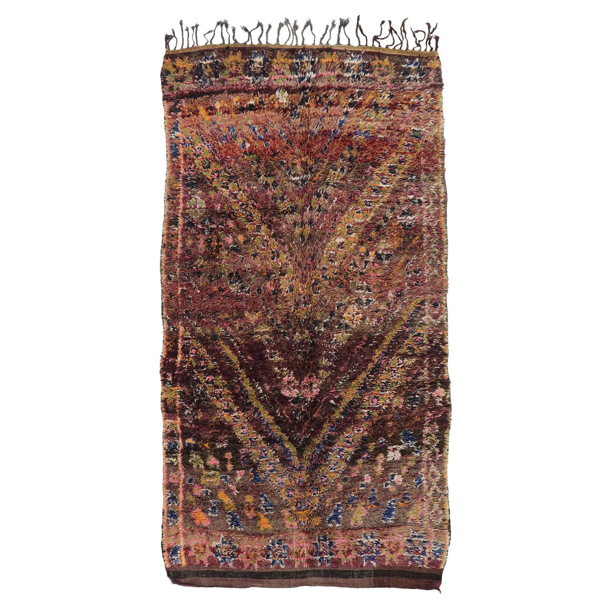 Vintage Beni M'Guild Moroccan Rug with Bohemian Memphis Style, Berber