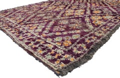 Vintage Berber Beni M'Guild Moroccan Rug with Bohemian Tribal Style