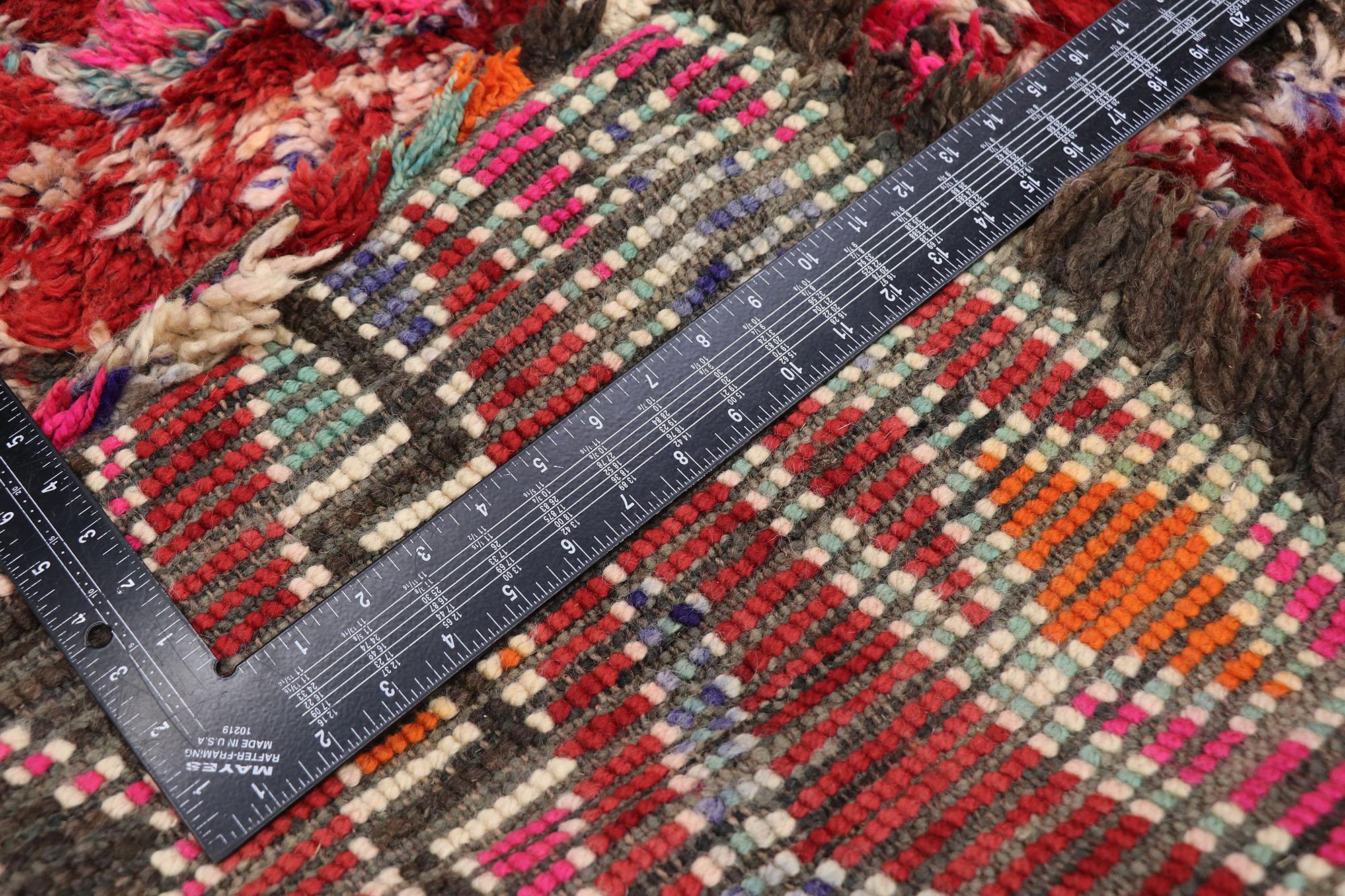 Marokkanischer Berber Beni M'Guild-Teppich im Boho-Chic-Stil, Vintage im Zustand „Gut“ im Angebot in Dallas, TX