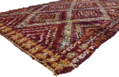Tappeto berbero d'epoca Beni M'Guild in Marocco con stile tribale