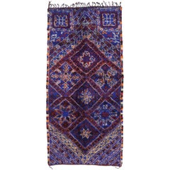 Vintage Berber Beni M
Guild Moroccan Rug with Tribal Style