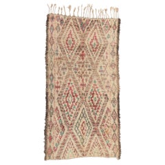 Vintage Beni MGuild Moroccan Rug, Boho Chic Meets Tribal Enchantment