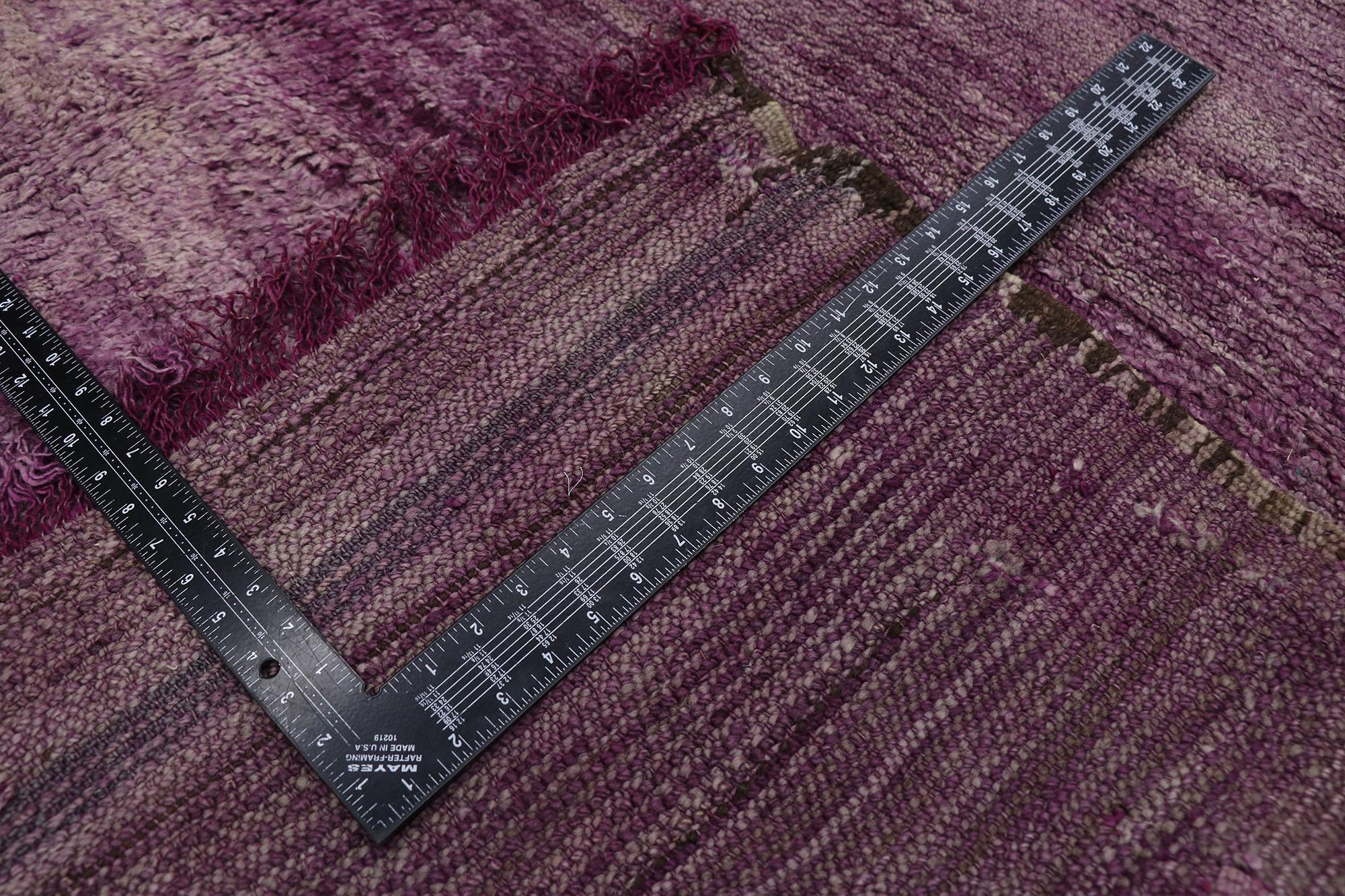 Alfombra Vintage Bereber Beni Mrirt Marroquí de Estilo Bohemio siglo XX en venta