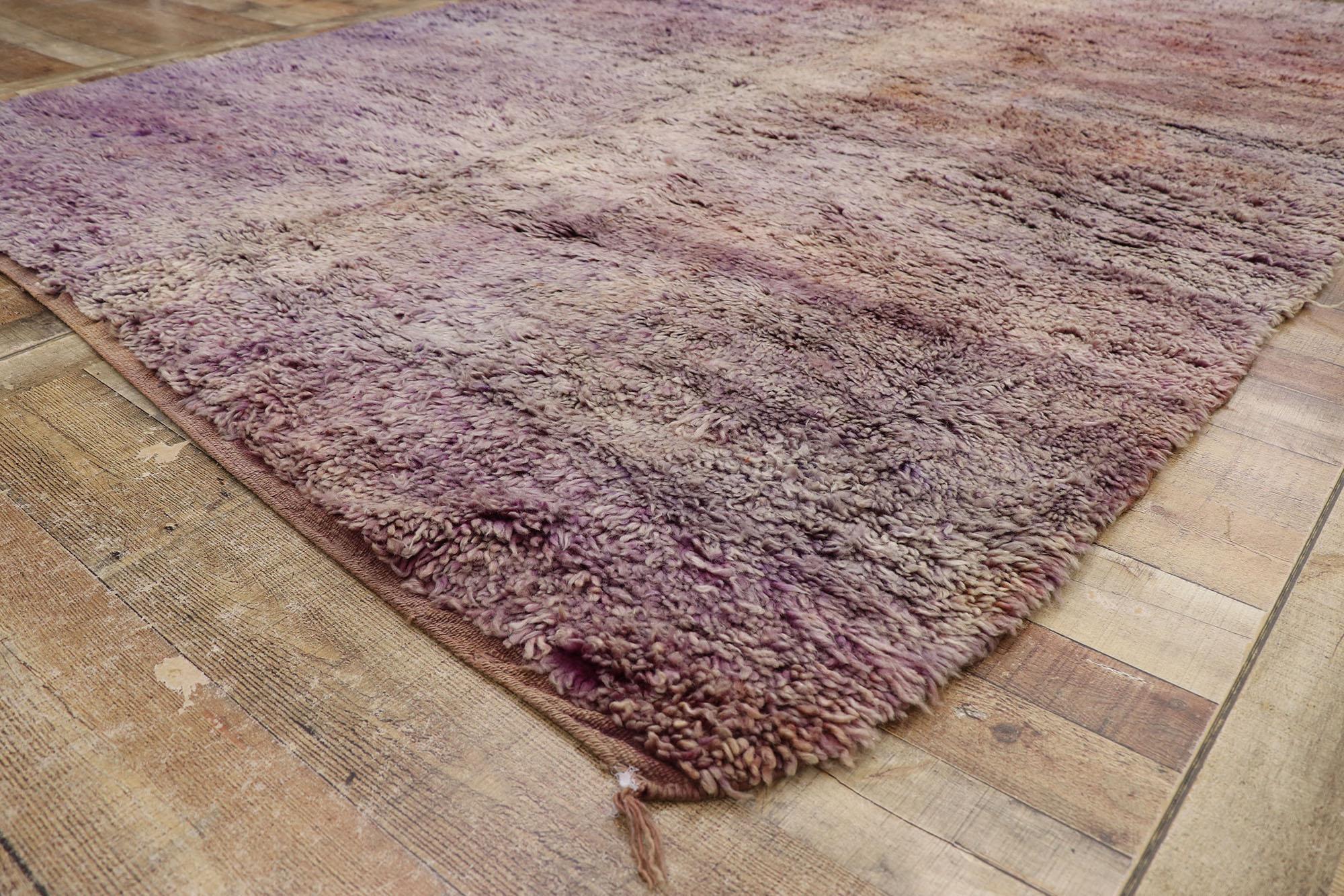 Alfombra Vintage Bereber Beni Mrirt Marroquí de Estilo Bohemio Lana en venta