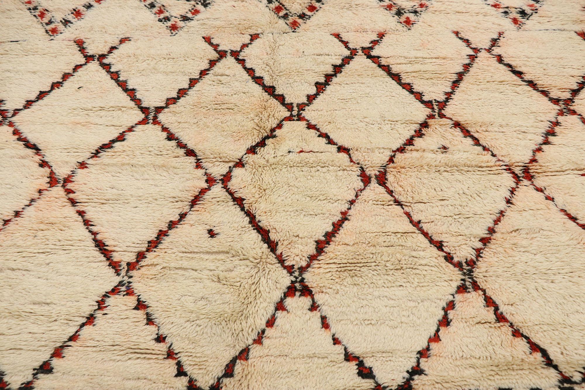 Marocain Tapis berbère marocain Beni Ourain vintage