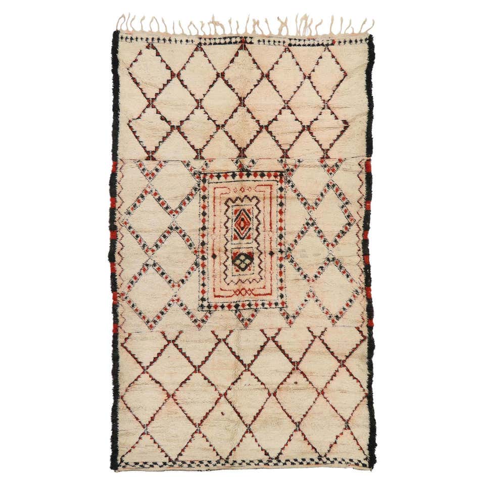 Original Beni Ourain Berber Style Moroccan Rug For Sale at 1stDibs