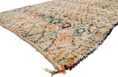 Tappeto berbero Beni Ourain marocchino vintage con stile tribale