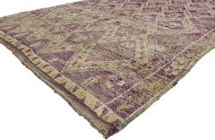Tapis berbère marocain vintage Boujad de style bohème