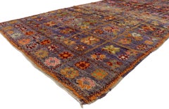 Alfombra Vintage Bereber Boujad Marroquí de Estilo Bohemio