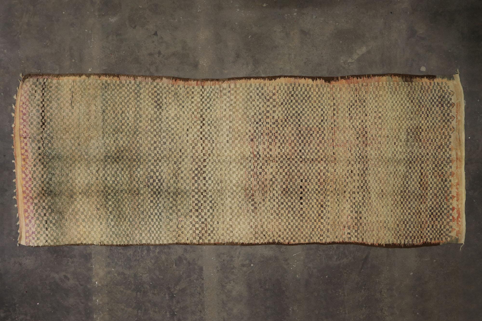 Alfombra Vintage Bereber Boujad Marroquí de Estilo Rústico Moderno en venta 2