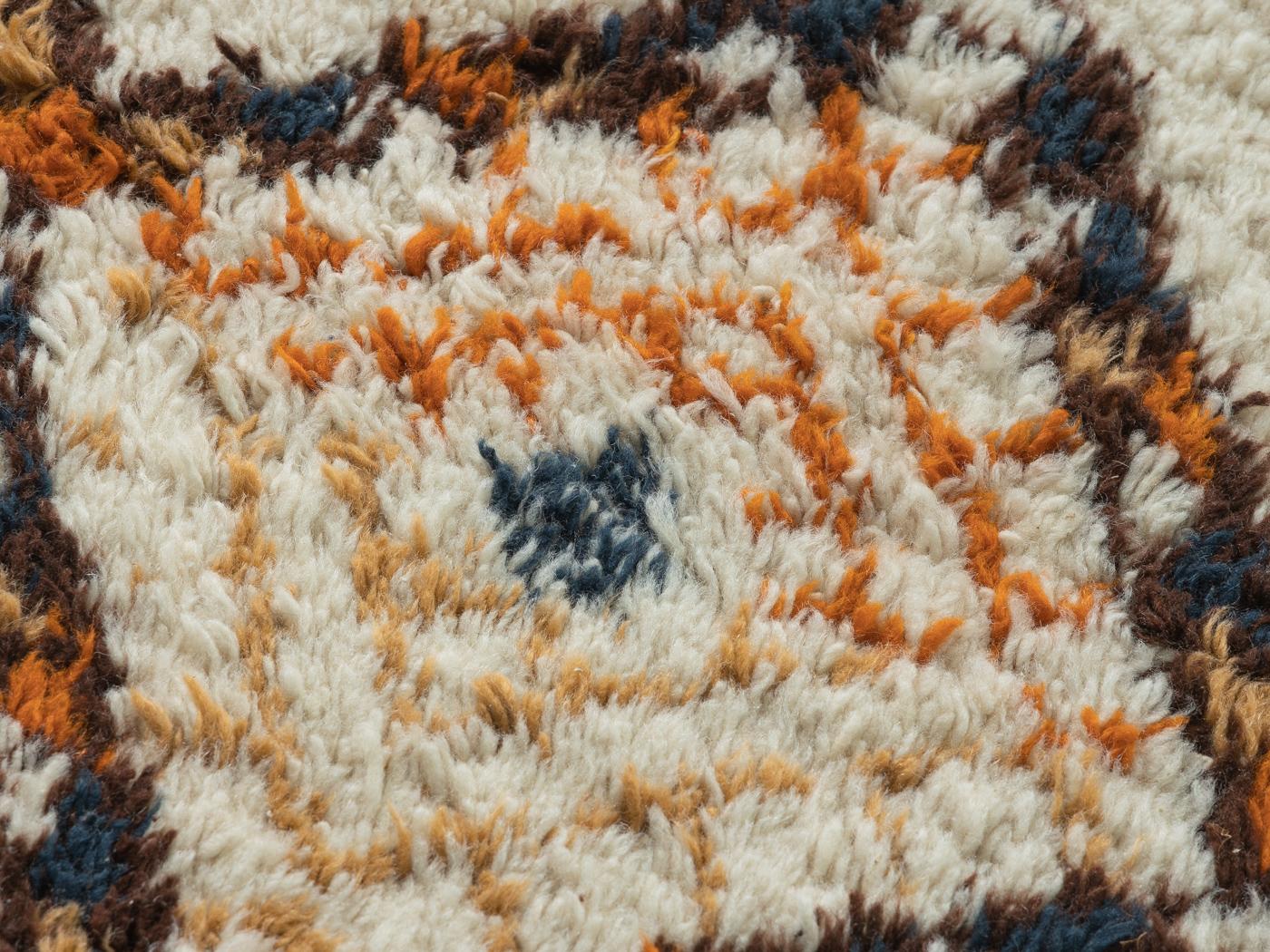 Tapis berbère vintage des années 60 100 % laine fabriqué à la main au Maroc, 300 x 390 cm Bon état - En vente à Neuss, NW