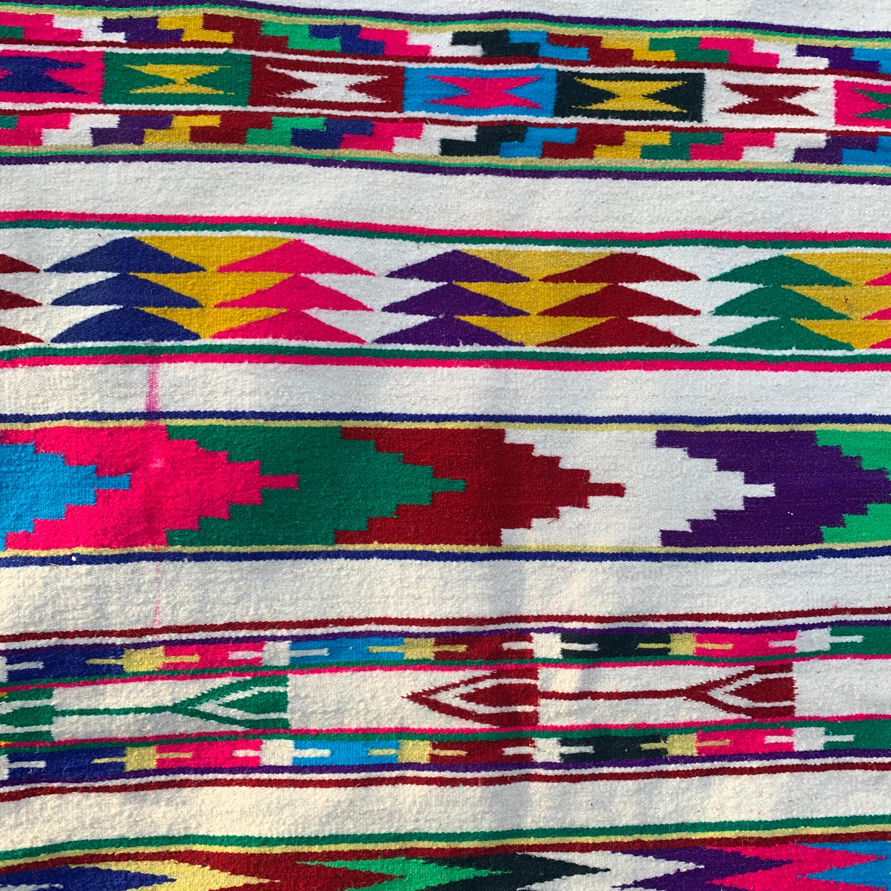 Geometrischer Boho-Teppich aus Wolle, Nordafrika, XXL, Vintage, Berber, 1970er Jahre im Zustand „Gut“ im Angebot in London, GB