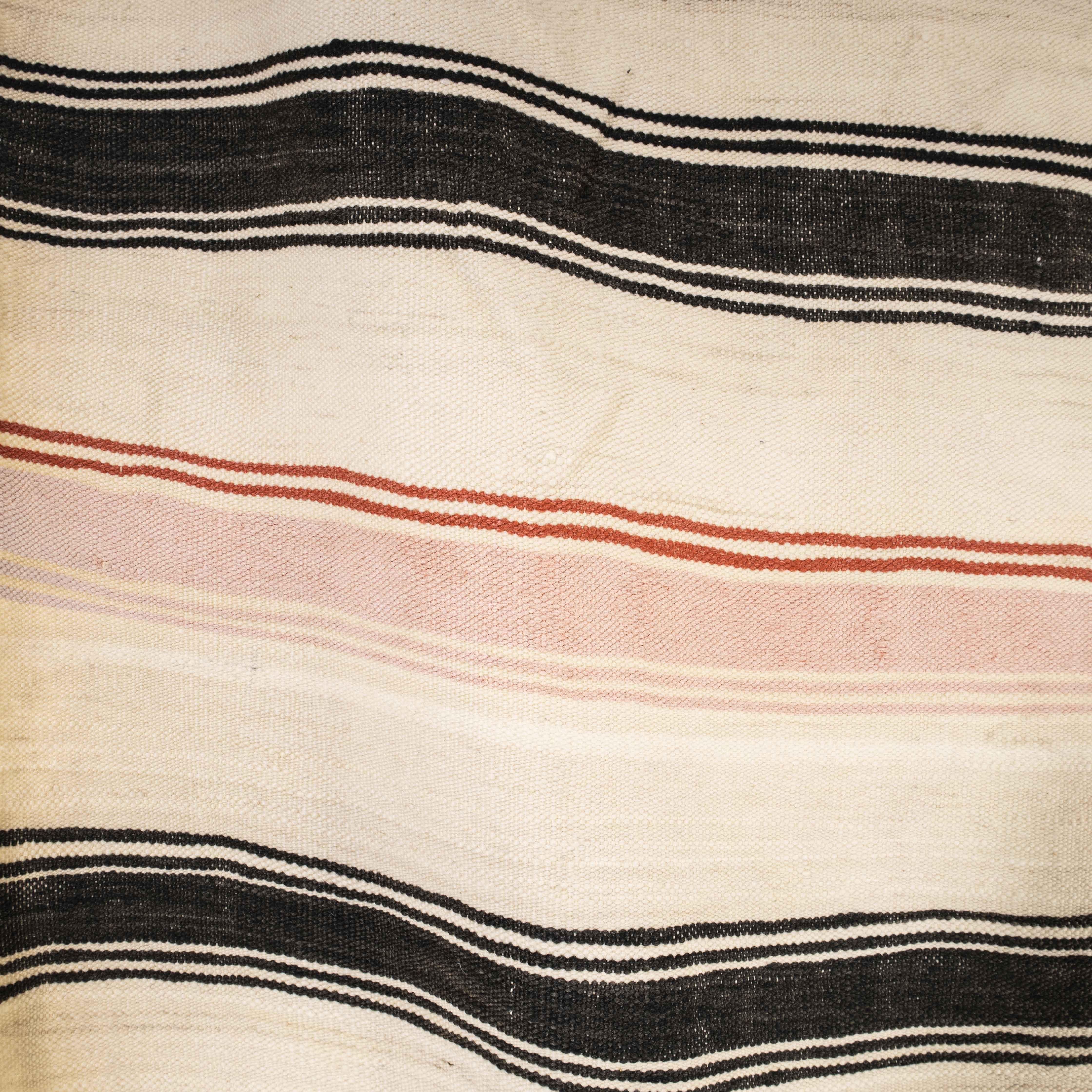20th Century Vintage Berber Gradient Stripe  Hanbel Rug