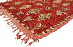 Tapis Azilal berbère marocain vintage, Boho Chic rencontre l'enchantement tribal confortable