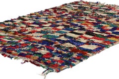 Tapis Azilal berbère marocain vintage, Boho Chic rencontre l'enchantement tribal confortable
