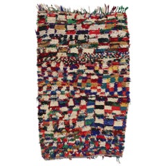 Vintage Berber Moroccan Azilal Rug, Boho Chic Meets Cozy Tribal Enchantment