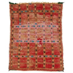 Vintage Berber Moroccan Azilal Rug, Boho Chic Meets Cozy Tribal Enchantment