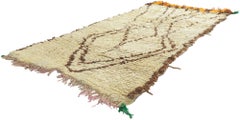 Vintage Berber Moroccan Azilal Rug, Sustainable Design Collides with Wabi-Sabi