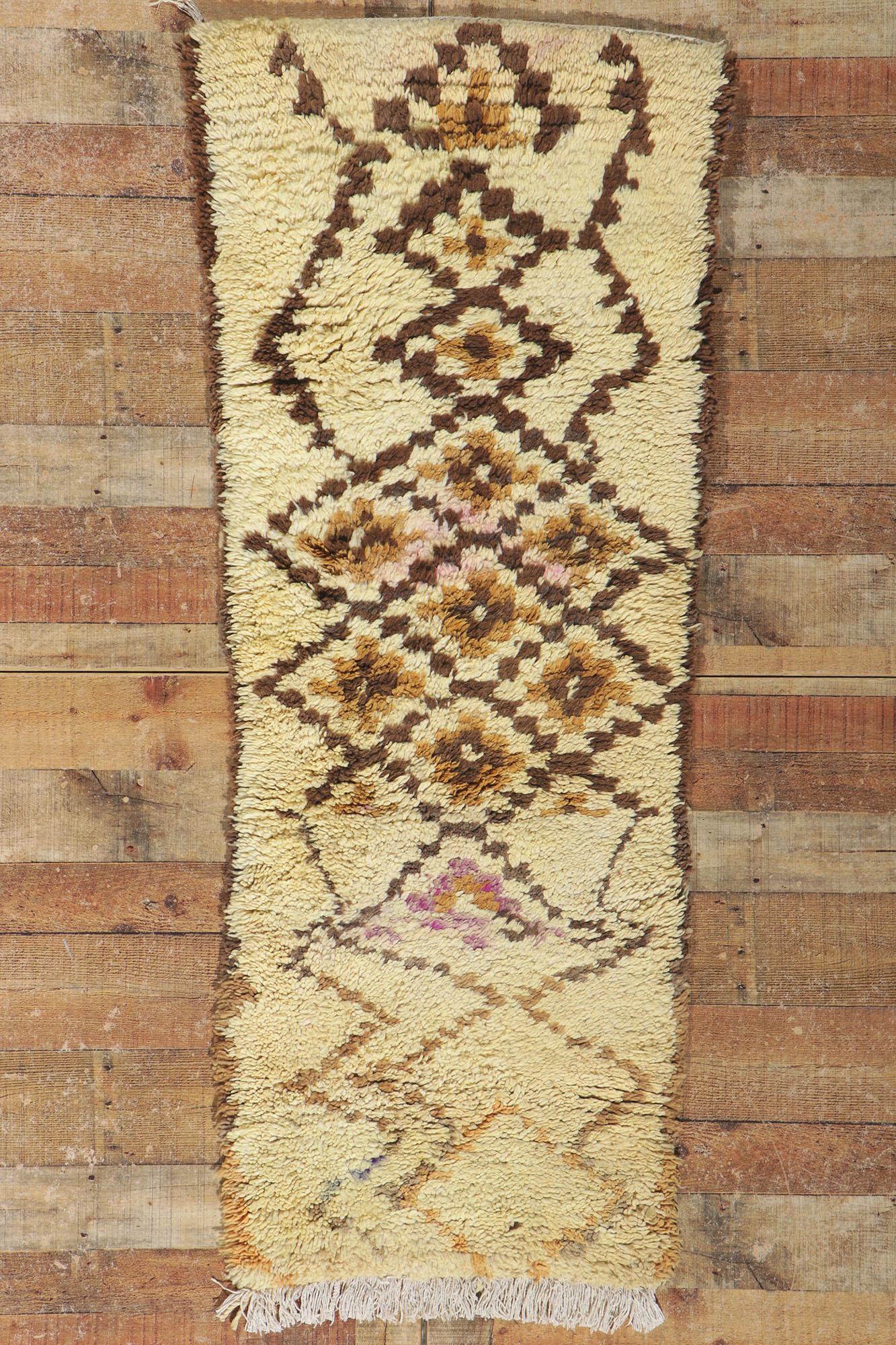 Marokkanischer Berber-Azilal-Teppich aus den 1970er Jahren im modernen Stil im Zustand „Gut“ im Angebot in Dallas, TX