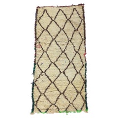 Vintage Berber Moroccan Azilal Rug, Natural Elegance Meets Nomadic Charm