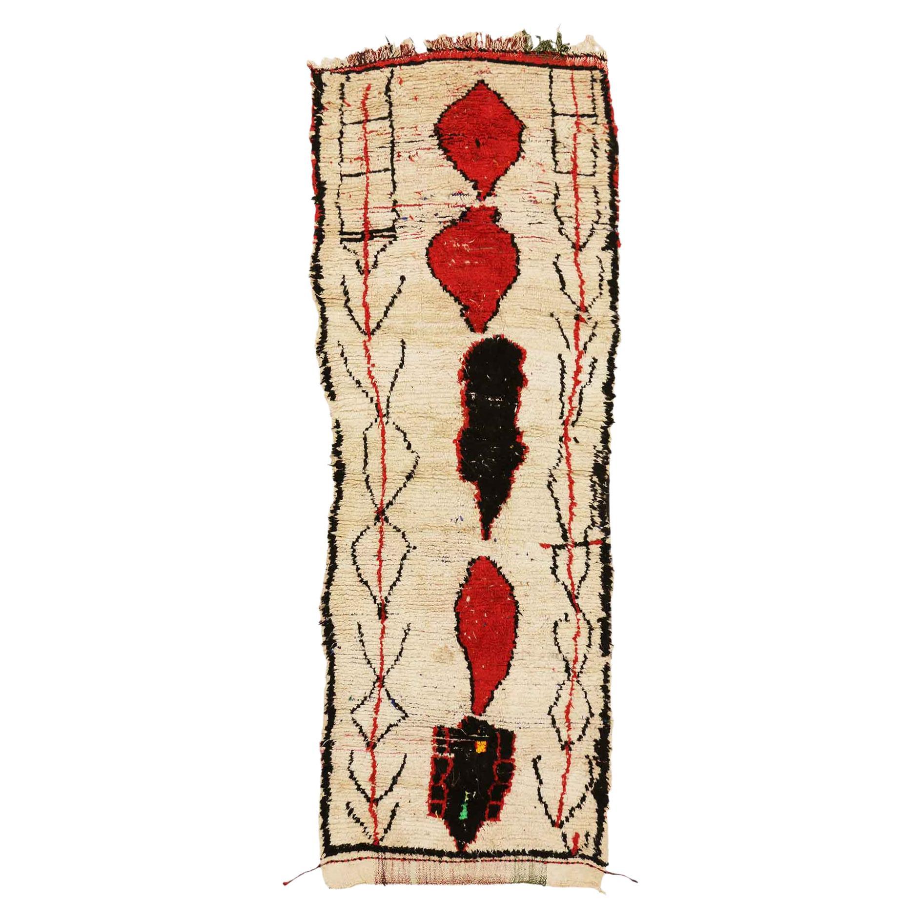 Vintage Berber Moroccan Azilal Rug For Sale
