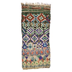 Retro Berber Moroccan Azilal Rug, Gyset Boho Meets Rustic Jungalow